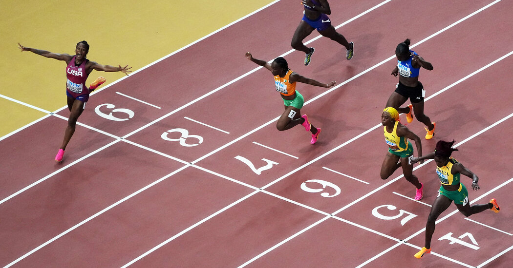 Sha'Carri Richardson gana el Campeonato Mundial