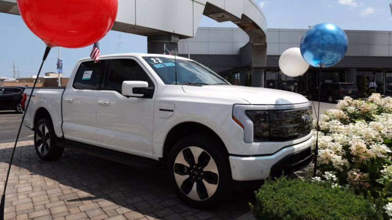 Ford stops production of the all-electric F-150 Lightning, turns to hybrids : NPR
