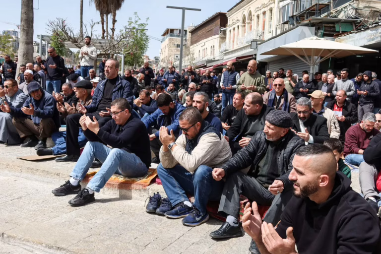 Worshippers pray outside Al-Aqsa amid closure on al-Quds Day | US-Israel war on Iran
