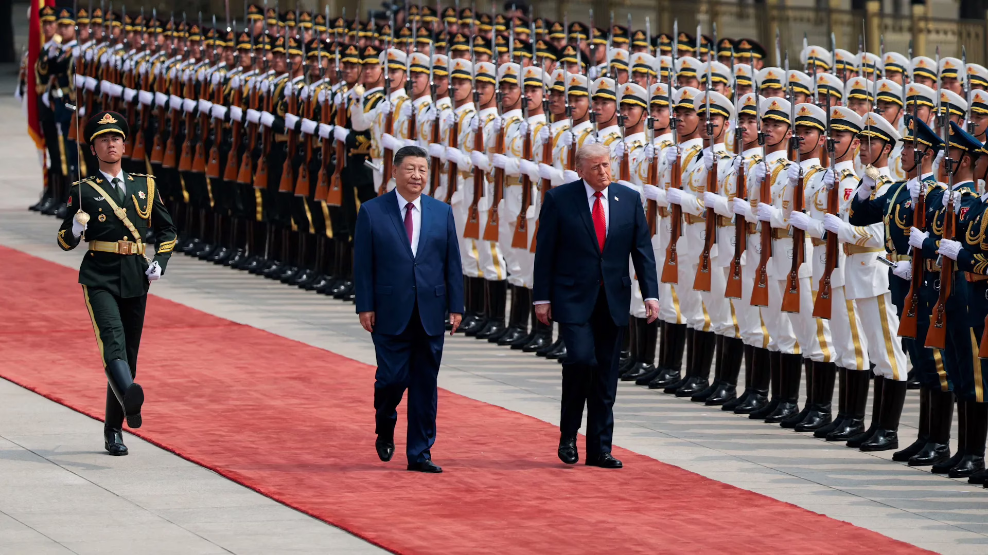 Xi Jinping welcomes Donald Trump with ceremony ahead of high-stakes meeting | Xi Jinping