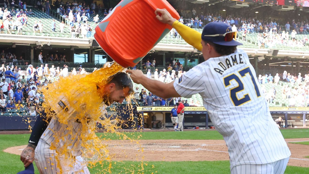 Los Cerveceros de Milwaukee lograron cinco Grand Slams en ocho juegos